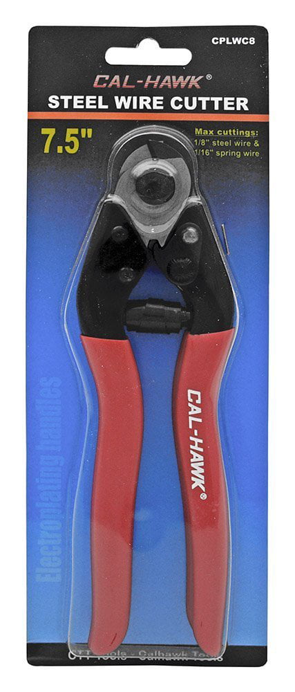Details about   CAL-HAWK CPLWC7-10 18 Gauge 7" Wire Cutter Spring Action NEW electrical tool 