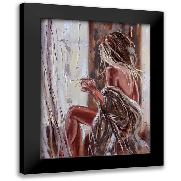Luniak, Monika 12x14 Black Modern Framed Museum Art Print Titled - Fresh Morning Coffee