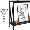 thumbnail image 2 of EastVita 2-Tier Narrow Console Sofa Side Table for Entryway Hallway Living Room, Premium Entryway Furniture, 42.9in L x 9.8in W x 29.9in H (Black), 2 of 7