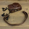 thumbnail image 3 of PU Leather Camera Bag Camera Bag Leather Case with Shoulder Strap B, 3 of 5