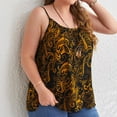 thumbnail image 6 of Fesfesfes Plus Size Tops for Women Loose Sleeveless Sling Tops Elegant Floral Print Camisole Blouse Summer Casual Straped Tank Tops, 6 of 9