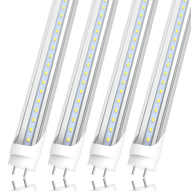 LED Light 22W Tube,6000K Cool White,Clear,4-Pack - Walmart.com