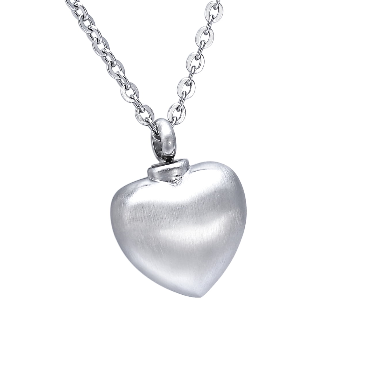 Aromita Jewelry - Silver Stainless Steel Heart Cremation Jewelry Stainless Steel Cremation Jewelry For Ashes