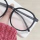 thumbnail image 4 of Gafas con montura grande para mujer, lentes para juegos de ordenador con luz azul, 0 dioptrías, rubor negro arena, 0 dioptrías, 4 of 5