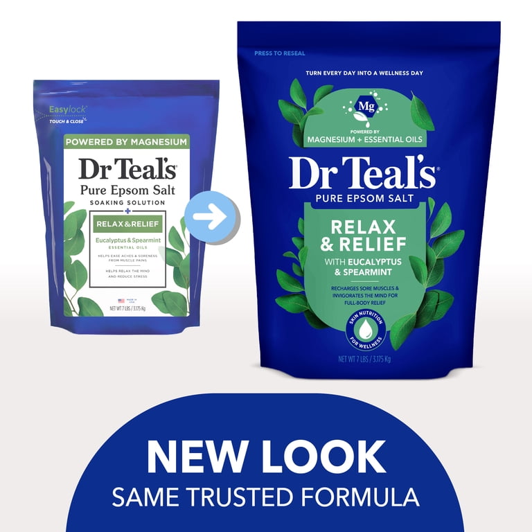 Dr Teal's Relax & Relief Epsom Salt Soak, Eucalyptus Spearmint photo 2