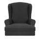 thumbnail image 4 of Funda antideslizante para silla de ala 2pcs Silla Asiento Microfibra Ala Reclinable Protector Cubierta Negro Negro Magideal Funda antideslizante para silla de ala, 4 of 7