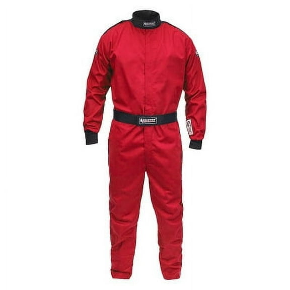 Allstar Performance Racing Suit SFI 3.2A/1 Medium Tall, Fire Retardant Cotton Red Jacket for Men
