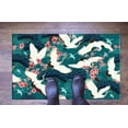 thumbnail image 5 of Japanese Cranes Rugs, Trendy Rug, Crane Rug, Animal Rug, Bridesmaid Gift, Easy To Clean Rug, Hallway Rug, Luxury Rug, 3D Printed Rug, 5.9'x9.2' - 180x280 cm, 5 of 8