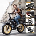 thumbnail image 6 of Electric Bike for Adults, 20"x4.0 Fat Tire E-Mountain Bike, 749W Motor, 48V 15Ah Battery, 27.9 MPH, 60 Miles Range, UL2849, 6 of 9