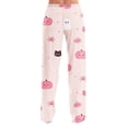 thumbnail image 6 of Trgacdwlo Cat Pumpkin Print Pajama Bottoms Women Fall Halloween Pajama Pants Women Vintage Ghost Pattern Elastic Waist Sleep Pants Women, 6 of 9