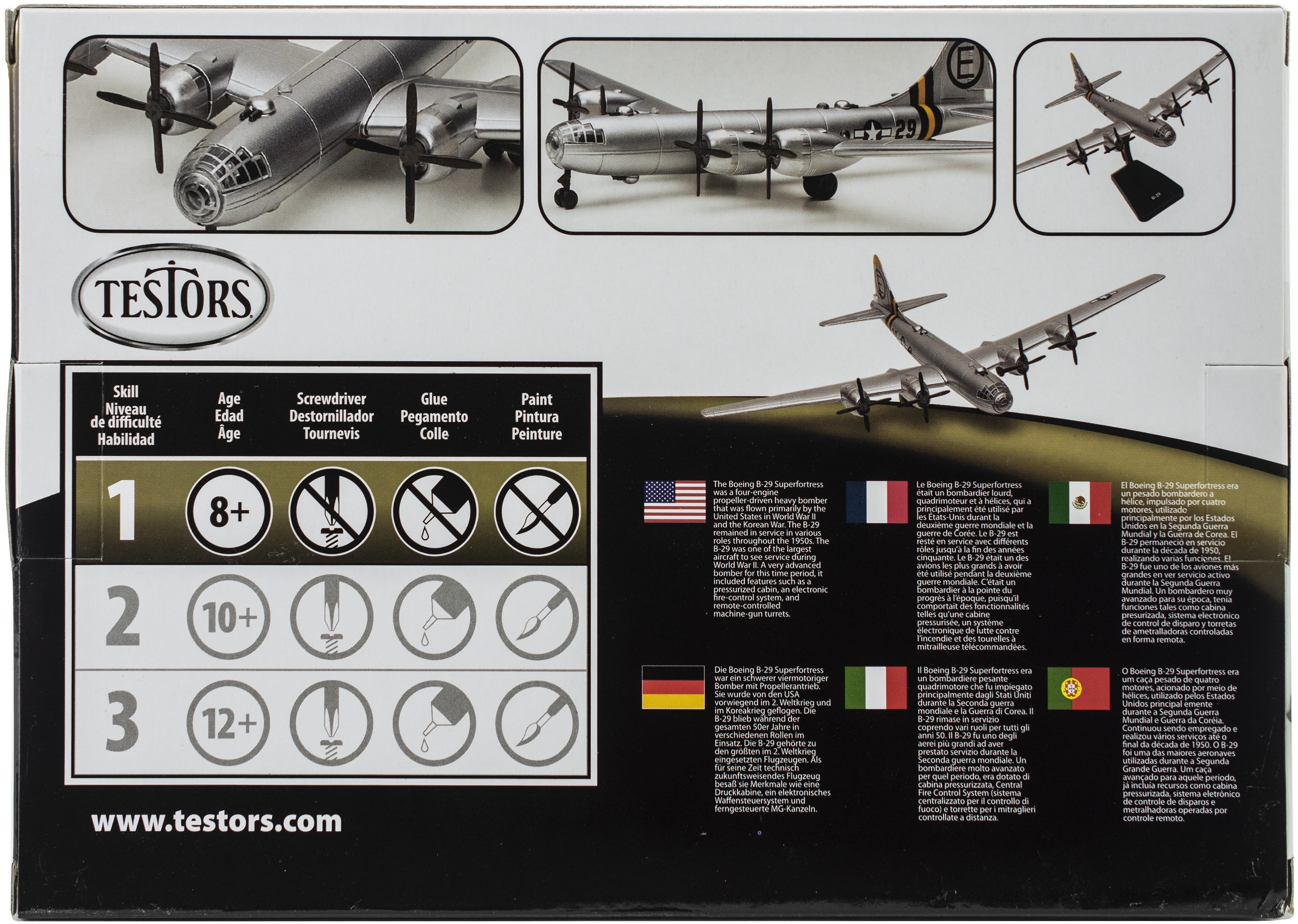 Testors B29 Superfortress Aircraft Model Kit 1130 Scale Toys 890004NT