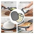 thumbnail image 7 of Pofeuu Sweet Honey Print Silicone Pot Mat Mitten With Hanging Loop Heat Resistant Oven Mitts Non-Slip Bbq Baking Smoking Potholders, 7 of 7