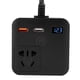 thumbnail image 4 of Transformador convertidor de potencia de voltaje inversor de coche de 150W, cargador USB QC3.0 de 12V a 220V, 4 of 8