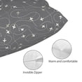 thumbnail image 3 of Honeii Airplane Routes Around The World Print Pillow Cases,Plush Throw Pillow Covers,Decorative Pillowcase for Sofa, Couch, Living Room-16"x24", 3 of 6