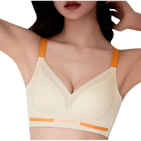 XUNKUSGA Balconette T-Shirt Bra Color Block Womens Underwear Adjustable Straps with Shapewear M-XXL