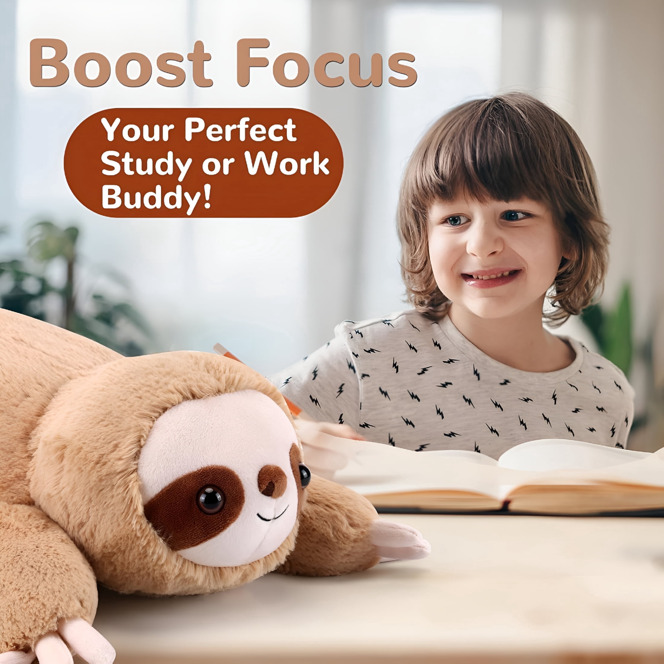 BESTSKY 2026 New Weighted Animal Plush Toys,Weighted Stuffed Animals for Adults,Weighted Stuffy Relief&Sleep Aid Soft Toys for Boys Girls Living Room Nursery Sofa Desk Home Office Car Holiday