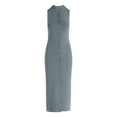thumbnail image 4 of Scoop Women's and Women’s Plus Button Front Midi Sweater Dress, Sizes XS-4X, 4 of 5