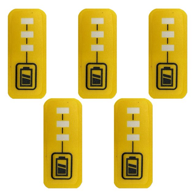 5Pcs Battery Led Key Stickers 34*12Mm For De-Walt 18V 14.4V Lithium Battery Dcb140 Dcb182 Power Tool Accessories Replacement