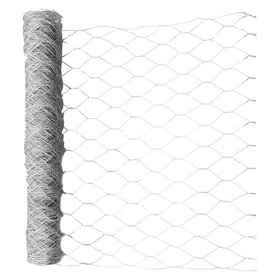 Hexagonal Chicken Wire Poultry Netting Galvanized Mesh Garden Fence Barrier Fence Mesh Roll 4Feet x 150Feet