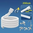 thumbnail image 5 of 1-5M White Drain Hose Pipe Inlet Extension Tube Drainpipe for Faucet Accessories, 5 of 14