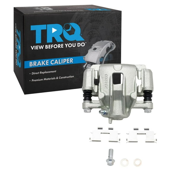 TRQ Rear Left Right Brake Caliper w/Bracket Driver Passenger Side Compatible with 2006-2008 Hyundai Sonata 2005-2009 Tucson 2006-2010 Kia Optima 2005-2010 Sportage