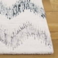 thumbnail image 3 of SAFAVIEH Soho Angela Zig-Zag Area Rug, Ivory/Gray, 6' x 9', 3 of 7