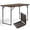 Brown, variant on WASUHE 4 Foot Folding Table, Lightweight Adjustable Height Camping Table with Non-Slip Legs, Indoor/Outdoor Essential, Grill, Events, Party, Khaki