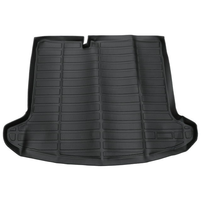 Unique Bargains 1 Pc Cargo Liner Rear Trunk Mat for Nissan Kicks 2018-2024 Anti-Slip TPE Black Rear Trunk Cargo Luggage Boot Tray Mat Long Grid Pattern