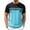 #0042-Sky Blue, variant on Qiyinn Men's Casual Regular Fit Striped Shirt Stylish Short Sleeve Crew Neck Summer Workout Tee Shirts Going Out