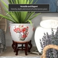 thumbnail image 3 of Red Lantern Large 18" Cherry Blossom Porcelain Fishbowl Planter, 3 of 6