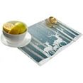 thumbnail image 2 of Winter Placemat For Dinning Table,Christmas Placemat Set Of 6-Cotton Linen Waterproof Cloth Table Mat-Forest Reindeer Place Mat,Machine Washable Easy Clean Fabric,Rustic Farmhouse Holiday Dinner Decor, 2 of 6