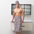thumbnail image 5 of Colevkie Men's 2 Pcs Shower Skirt & Bath Towel Set for Bathroom Hotel Spa Beach Towel Wrap Set Soft Absorbent Portable, 5 of 7