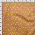 thumbnail image 4 of oneOone Rayon Orange Fabric Tropical Leaf Craft Projects Decor Fabric Printed By The Yard 56 Inch Wide, 4 of 5