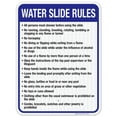 thumbnail image 1 of Nevada Water Slide Rules Sign, Complies With State Of Nevada Pool Safety Code, 18x24 Reflective Aluminum EGP, 1 of 1