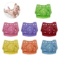 thumbnail image 3 of Hvxrjkn 7 Uds Pañales para Bebés Pañales para Bebés Pañales de Tela Reutilizables para Recién Nacidos Pañales Ajustables para Bebés Pantalón de Entrenamiento de Tela de Malla de Punto para Bebés y Niños Pequeños, 3 of 10