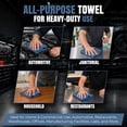 thumbnail image 3 of SupremePlus Shop Towels 100 Pack Blue, 13 x 14 Inch, Heavy Duty Cotton Cleaning Towels for Industrial, Home, Automotive, Painting, and Shop Use, 3 of 8