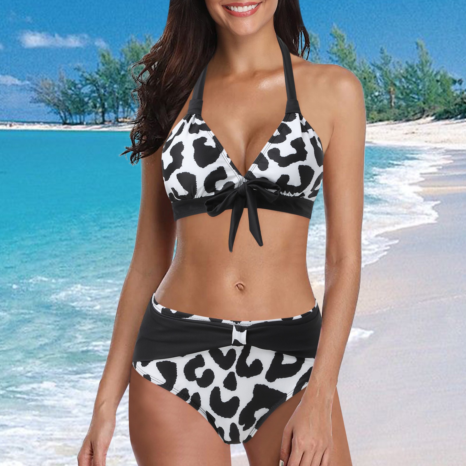 Swimsuit Women Bikini 2023 Swimsuit New Printed Swimsuit Triangle
