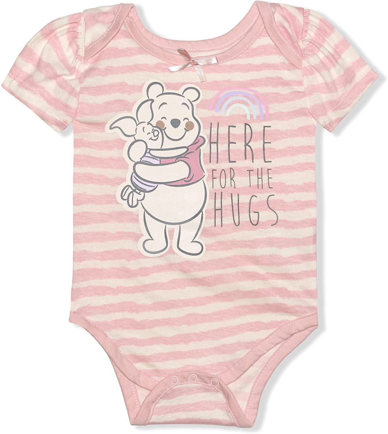 Winnie The Pooh Girls 3 Pack Character Onesie, Newborn
