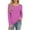 B_Hot Pink, variant on XPMWRP Women's Long Sleeve Top Blouse Fall Casual Trendy Colourful Striped Sweatshirt Crewneck Loose Casual Shirts Dark Blue S