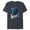 Navy Heather, variant on Disney Villains Ursula Infamous Illustrated - Short Sleeve Blended T-Shirt for Adults - Customized-Ocean Blue