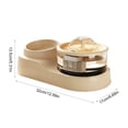 thumbnail image 5 of Cat Food Bowl and Water Fountain Set, 2 in 1 for Cats Dogs _ #07 _ Yellow _ B, 5 of 6