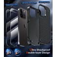 thumbnail image 3 of Pour iphone 15 Pro Max Case, Étui de Téléphone Protecteur Robuste à Double Couche pour iphone 15 Pro Max Neuf, Noir, 3 of 14