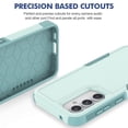 thumbnail image 3 of Decase Heavy-Duty Rugged Case for Samsung Galaxy S23 FE,Dual Layer Military Grade Drop Protection Anti-Fingerprint Anti-Scratch Hard Back Cover Silicone Bumper Shockproof Protective Case,Mint, 3 of 5