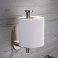 thumbnail image 3 of Portarrollos de papel higiénico autoadhesivo para baño, soporte de pared (plateado), porta rollos de papel higiénico de acero inoxidable 304, porta rollos de papel higiénico con forma de murciélago, 3 of 5