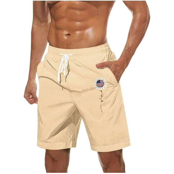 THDHVS Mens Shorts,Cargo Shorts for Men,Summer Fast Dry Men's Comfortable Flex Cargo Short Beige 3XL