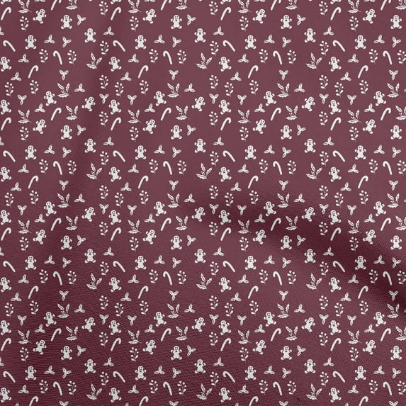 oneOone Cotton Poplin Twill Wine Fabric Christmas Sewing Material Print Fabric By The Yard 56 Inch Wide