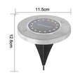 thumbnail image 2 of 4PCS Solar Ground Light-16LED Luz cálida plateada Adepaton CPB-US-DYP190-10, 2 of 5