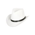 thumbnail image 1 of Top Headwear Paper Braid Cowboy Hat w/ Buckle Band - White, 1 of 1