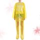 thumbnail image 5 of 3 juegos de impermeables desechables de dos piezas para adultos, poncho impermeable con capucha y resistente al viento, de plástico unisex, para deportes, senderismo y ciclismo (amarillo)., 5 of 7
