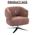 thumbnail image 3 of Accent Chairs Cuddle-style leisure swivel sofa chair, suitable for balconies, studies and living rooms, Red,Fabric Accent Chairs, 3 of 9